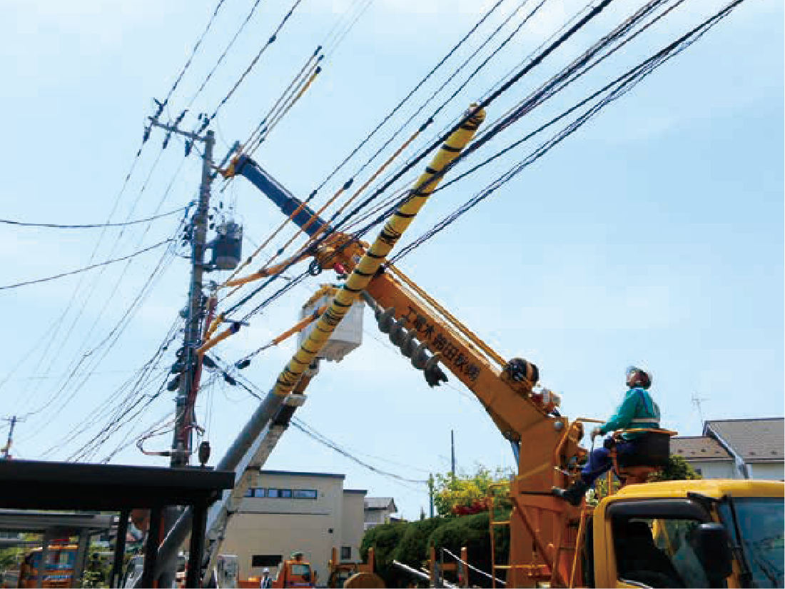 電柱建替工事